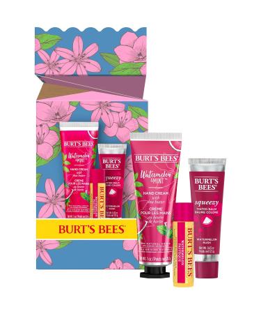 Burt's Bees Watermelon Gift Set - Limited Edition Hand Cream & Lip Balm | You're One in a Melon - Buy Online on GoSupps.com