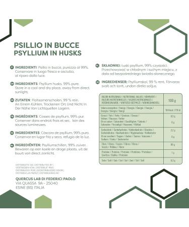 ERBOTECH Psyllium husks pack of 200 g rich in fiber concentrated and without additives cleanses the intestines activates metabolism and strengthens the immune system vegan - Buy Online on GoSupps.com