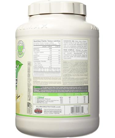 ALLMAX IsoNatural Pure Whey Protein Isolate Vanilla 5 lbs - Premium Quality - Buy Online on GoSupps.com