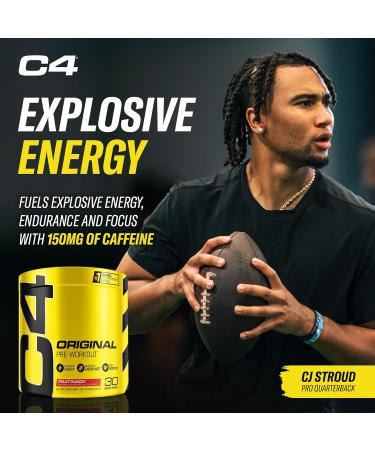 Cellucor Pre Workout & BCAA Bundle C4 Original Pre Workout Powder Fruit Punch 30 Servings + XTEND BCAA Powder Knockout Fruit Punch 30 Servings ORIGINAL Fruit Punch + Xtend BCAA Bundle Recovery Bundle - Buy Online on GoSupps.com