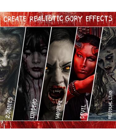 VIOLA HOUSE Halloween Special Effects Makeup Kit - 7 Colours, Bruise Wound Face Body Paint, Scar Wax, Scar Oil, Liquid Latex, Fake Blood + Tools - Buy Online on GoSupps.com