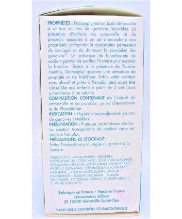 GILBERT HEALTHCARE Doloseptyl Mouthwash Single Doses 10 ml Pack of 10 - Pack of 4 - Buy Online on GoSupps.com