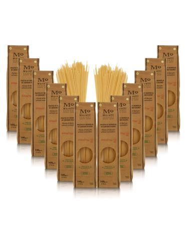 Ferrari Arrighetti Srl Antique Pastificio Morelli 1860 Srl Spaghettoni 11 minutes durum wheat flowers 12 packages of 500 g