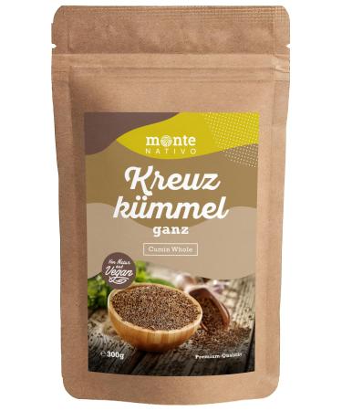 Cuminry all of Monte Nativo (300g) - Kumin seeds Perfect for cooking - ideal for cumin tea - cumin seeds - gently dried spices cumin bubble all 300 g (1 Pack)