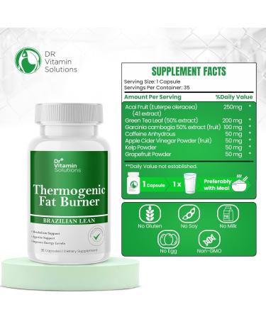 DR. Vitamin Nighttime Fat Burner Supplements 30 Capsules and Dr Vitamins Thermogenic Fat Burner for Women and Men 35 Capsules - Buy Online on GoSupps.com