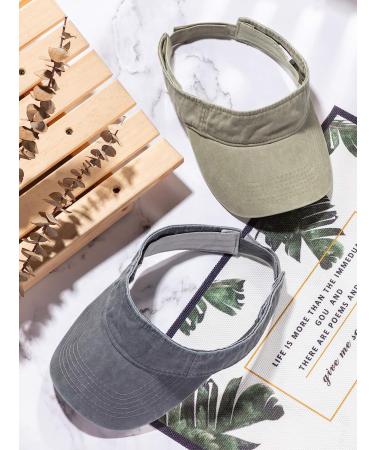 4-Piece Adjustable Sun Visor Hat for Men and Women - Multicolored Athletic Visor - Buy Online on GoSupps.com