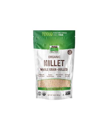 Now Foods Organic Millet Whole Grain Gluten Free 16 oz (454 g)