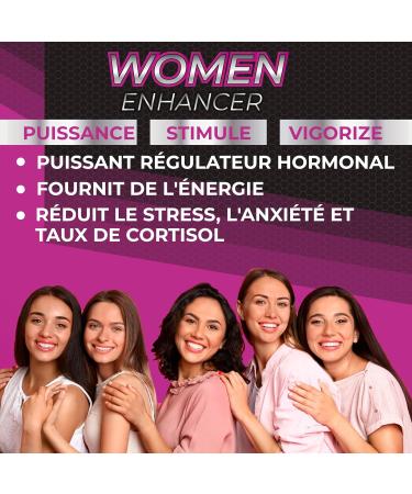 Healthy Fusion Enhancer Woman | 100% Stimulating for Women | Menstrual Regulator | Increases Energy Physical and Muscle Performance | Maca Tribulus Ginseng Ginkgo | 60 Capsules - Buy Online on GoSupps.com