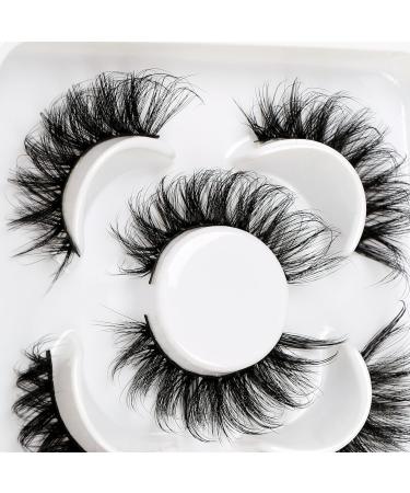 Shop Pooplunch Fluffy Cat Eye False Eyelashes | Volume Faux Mink Lashes - 3 Pairs Pack - Buy Online on GoSupps.com