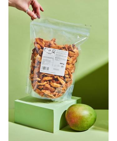 KoRo - Organic Puffed Mango 500 g - No added sugar - Particularly crunchy - Aromatic-sweet - 100% pleasure of - Buy Online on GoSupps.com