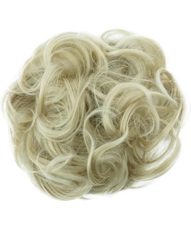 Large Messy Bun Hairpiece Scrunchy Instant Updo Curly Light Blonde - CAISHA by PRETTYSHOP - Buy Online on GoSupps.com