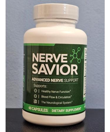 Nerve Savior Health Supplement - 60 Capsules | Genuine Nerve Support for Optimal Wellness - International Shipping Available - Buy Online on GoSupps.com