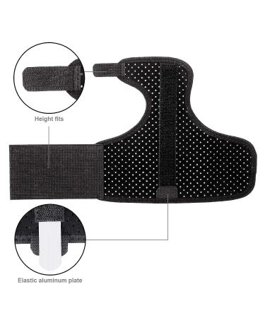 Ultrafun Trigger Finger Splint Brace - Breathable Wrist & Thumb Support for Pain Relief - Black - Buy Online on GoSupps.com