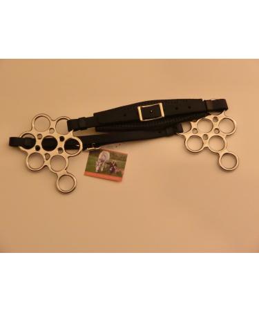Generic Flower Hackamore 8 rings with padding noseband and chin strap (VB)