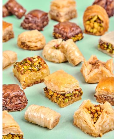 Sweetland London Maamoul Dates Assortment - 500G | Handmade Cookies | Gifts | Ramadan Mother's Day Easter & Eid | Ma'Amoul Date With Pistachio Almond Seasame & Mix Date | UK Made | Tin Gift Box - Buy Online on GoSupps.com