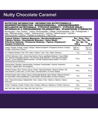 Optimum Nutrition Fruit & Nut Crisp Bar (10x70g) Nutty Chocolate Caramel - Buy Online on GoSupps.com