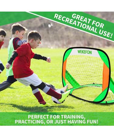 WEKEFON Kids Soccer Goal Pop-Up Net - Portable Training and Backyard Fun - Easy Assembly - Compact Storage - 3'3 x 2'3 Green - Buy Online on GoSupps.com