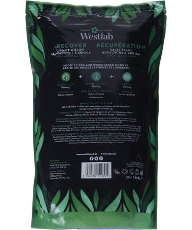 Westlab Bath Salts - Recover - Epsom Bathing Salts with White Willow Eucalyptus and Arnica Feel Revived & Ready To Go | 100% natural 100% vegan 100% cruelty-free - 1.36Kg (Packaging May Vary) - Buy Online on GoSupps.com