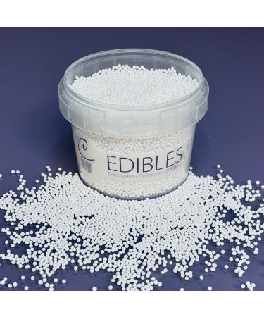 Purple Cupcakes 100's and 1000's (Non Pareils) - WHITE - Cake and Cupcake Sprinkles for Birthdays Weddings and all occassions