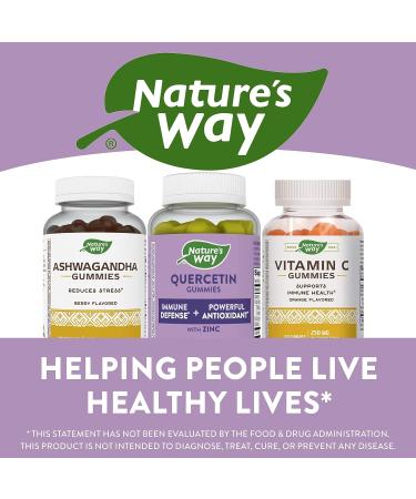 Nature's Way Quercetin Gummies with Zinc - Immune Defense and Antioxidant Support - 60 Lemon Flavored Gummies - Buy Online on GoSupps.com