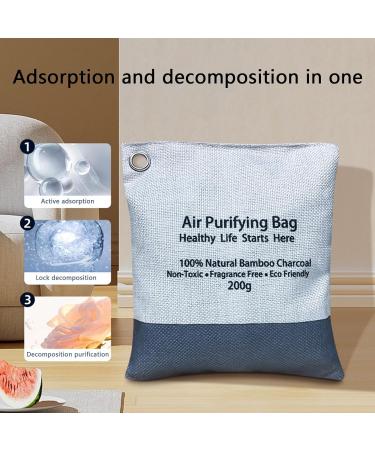 Charcoal Air Purifying Bags | Odor Natural Absorber Bags for Home Car and Air Purifiers Air Freshener Supplies Deodorizer for Study Room Closet Wardrobe Bedroom Pinnkl - Buy Online on GoSupps.com