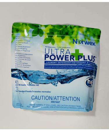 Norwex Ultra Power Plus Powder Laundry Detergent Concentrated Excellent for Cloth Diapers Sensitive Skin or Children's Laundry (500 Grams)