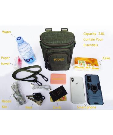 PVUVP Bike Handlebar Bag - 2.8L Waterproof Front Road Bike Bag for Commuter, Outdoor Riding, Traveling & Camping - Green - Buy Online on GoSupps.com