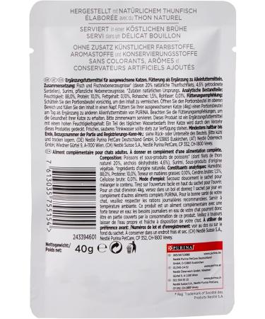 Buy Gourmet PURINA GOURMET Crystal Soup for Cats - Natural Tuna & Anchovies Pack of 32 (32 x 40g) - Premium Cat Food International Shipping Available - Buy Online on GoSupps.com