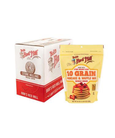 Bob's Red Mill 10 Grain Pancake & Waffle Mix 24-ounce (Pack of 4) - Buy Online on GoSupps.com