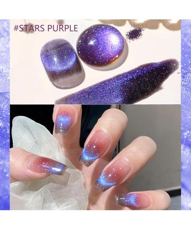 Cat Eye Gel Nail Polish Magnet Glitter Nail Gel Polish Auroras Shining Gel Nail Gel Cat Eye Pearl Shell Sparkle Gel Nail Polish Soak Off UV Led Gel Nail Polish Home Diy Manicure Nail Varnish (7#) - Buy Online on GoSupps.com