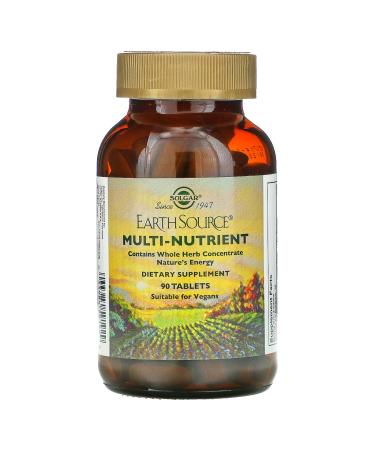 Solgar Earth Source Multi-Nutrient Providing Whole Food Concentrates 90 Tablets