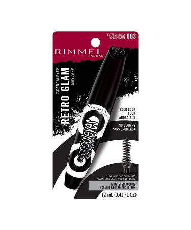 Rimmel Scandaleyes Retroglam Mascara - Extreme Black Longwear False Eyelash Look 0.41 Fl Oz - Buy Online on GoSupps.com