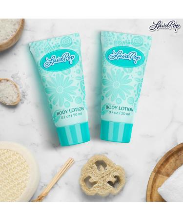 LavaPop - Travel Size Body Lotion - Iris Violet & Amber 0.7 fl oz 100 Pack - Delight Your Guests with Calming & Comforting Lotion - Bulk Hotel Toiletries for Airbnb Motels & Guest Rooms - Buy Online on GoSupps.com