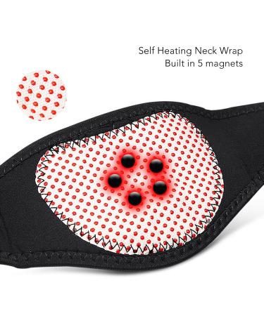 Self-Heating Neck Wraps - 2 Pack Heated Neck Pillows for Pain Relief & Support | Magnetic Neck Protection - Buy Online on GoSupps.com
