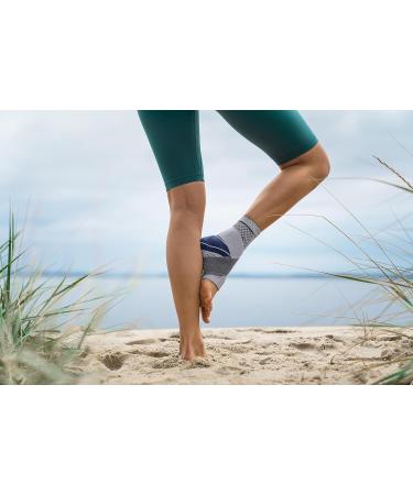 BAUERFEIND MalleoTrain Plus Ankle Support - Titanium Right Foot - Enhanced Stability & Comfort for Active Lifestyle - Buy Online on GoSupps.com