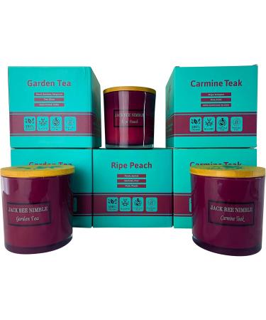 Luxury Scented Candles | Organic 14 oz. 3-Wick Garden Tea | Long Burning Coconut & Beeswax Candle for Home - Buy Online on GoSupps.com