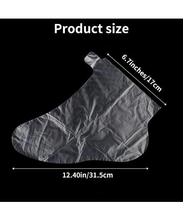 Sibba Paraffin Wax Feet Protectors 100 PCS Spa Set - Disposable Plastic Gloves & Socks for Hot Therapy, Bath, and Waxing - Buy Online on GoSupps.com