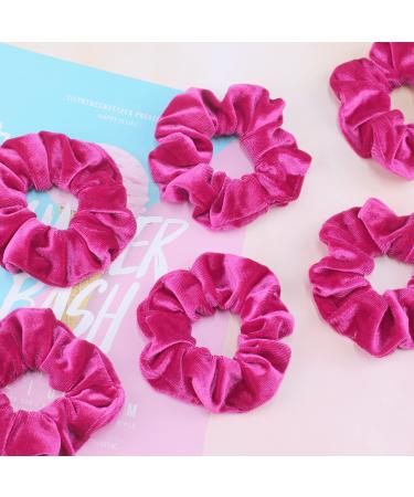 Ivarys Hot Pink Hair Ties - Premium Soft Elastic Ligaments for Women & Girls | 12-Pack Monochrome Hair Accessories - Buy Online on GoSupps.com