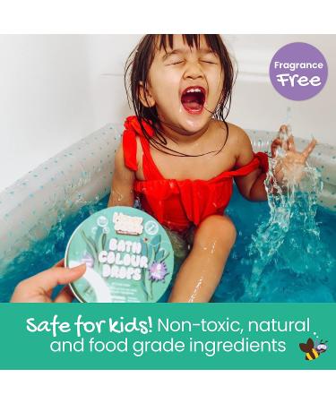 Honeysticks Bath Color Tablets for Kids - Non Toxic, Natural Ingredients - Fragrance Free - Bathtime Fun - 36 Drops - Buy Online on GoSupps.com