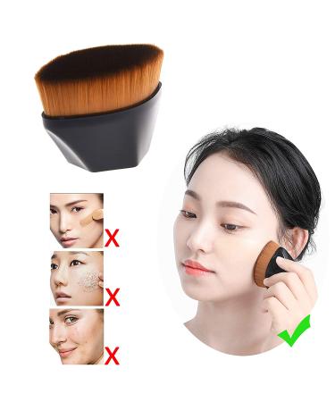 Diamond Shield Flat Top Kabuki Makeup Brush - Powder Foundation Application - Buy Online on GoSupps.com