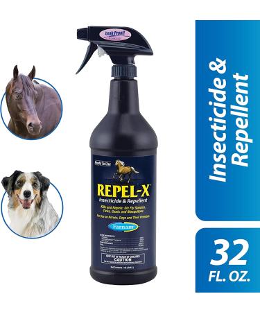 Farnam 10330 X Insecticide & Repellent for Horses and Dogs - 32oz - Buy Online on GoSupps.com