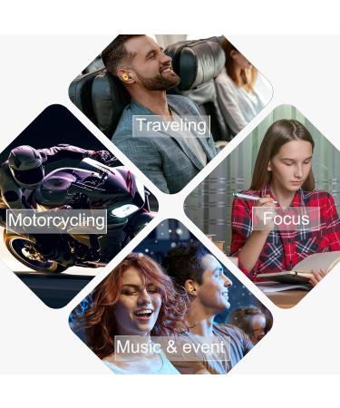 High-Fidelity Earplugs - Concerts Musicians Noise Sensitivity Tinnitus Relief - Adjustable Fit for All Ears - Rose Gold - Buy Online on GoSupps.com
