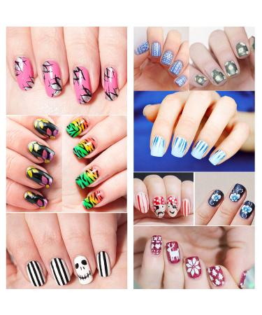 5 Pcs Dual-ended Nail Art Liner Brushes Set - Fine Striping Brush and Dotting Pen (5 7 9 11 13 mm) - Buy Online on GoSupps.com