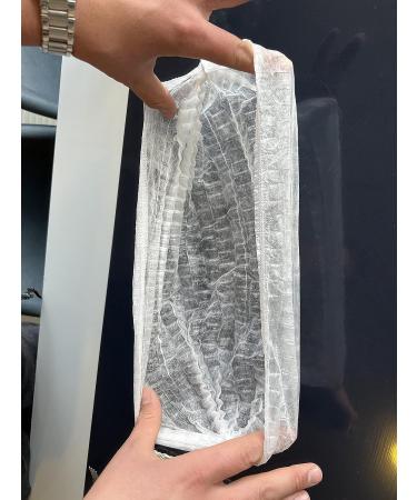 100 Pcs White Disposable Bouffant Caps - 20 Nonwoven Hair Net Sleeves with Swivel Bands | Ideal for Sleeping, Food Service - Unisex - Buy Online on GoSupps.com
