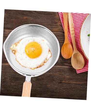 BRIGHTFUFU Stainless Steel Pot Egg Pan Griddle Kitchen Pan Small Egg Frying Pan Stainless Steel Frying Pan Kitchen Egg Cooker Honeycomb Nonstick Skillet Small Frying Pan Wood Non Stick - Buy Online on GoSupps.com