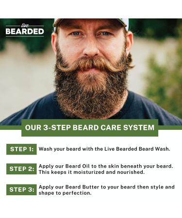 Live Bearded Canyon Beard Oil & Butter Grooming Kit - Natural Ingredients for Beard Growth - Made in USA - Buy Online on GoSupps.com