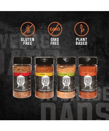 BBQ Seasoning Rubs-Average Dads Everything Chicken-Chicken Spice Blend Seasoning And Dry Rub No MSG Non-GMO Gluten-Free Bbq Rubs And Spices For Smoking Grilling Frying Roasting Gifts For Him Christmas Gift - Buy Online on GoSupps.com