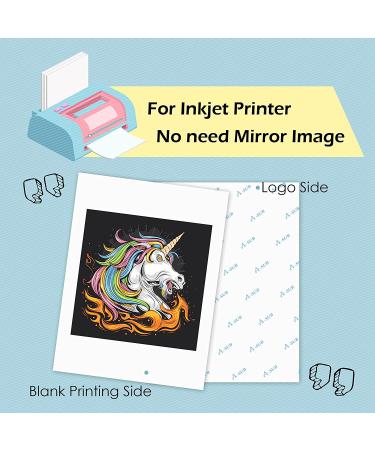 A-SUB Inkjet Dark Fabric Transfer Paper 20 Sheets 8.5x11 - DIY Custom T-Shirts, Totes, Bags - Buy Online on GoSupps.com