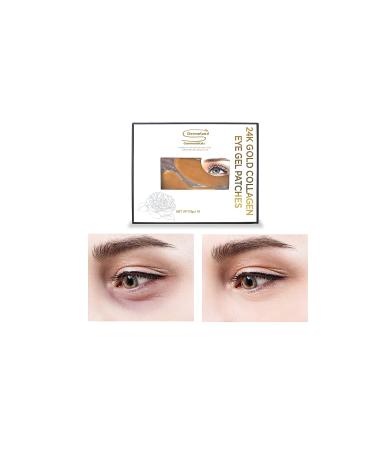 Hydrogel Gold Eye Patches - 15 Pairs for Puffiness & Dark Circles - Hyaluronic Acid & Collagen Eye Mask - Anti-Wrinkle Treatment - Buy Online on GoSupps.com