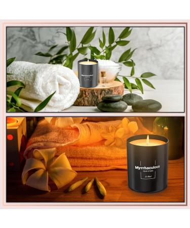 Relaxd Premium Myrrh & Tonka Scented Soy Wax Candle - Hand Poured Aromatherapy Essential Oil Candle (Myrrhaculous) - Buy Online on GoSupps.com
